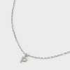 Sterling Silver Small Polished Initial Pendant Necklace - A New Day™ Silver - 4 of 4
