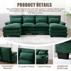 MOONMISS 110" Chenille U Shaped 4 Seat Sectional Couches for Living Room, Modular Sofa Sleeper with Double Chaise & Memory Foam for Apartment - 2 of 4