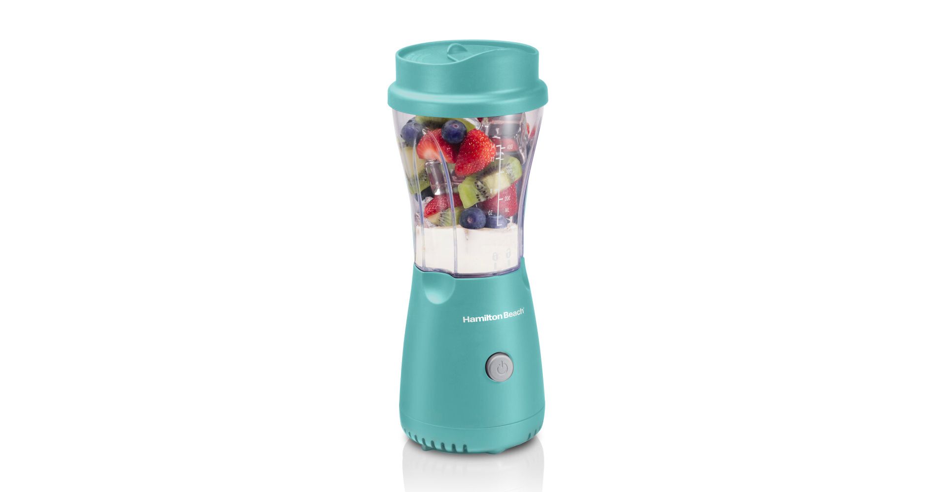 Hamilton Beach Personal Blender with Travel Lid Teal