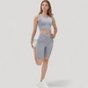Anna-Kaci Active Women's Scoop Neck Longline Sports Bra with Wide Shoulder Straps and Deep V-Back Design - 4 of 4