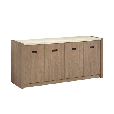 Sauder Dixon City Credenza: Home Office Buffet, Slim Design, Storage Console