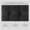 Home Weavers Elegance Essentials 550GSM 100% Cotton Zero Twist Super Absorbent Bath Towel Set - 4 of 4
