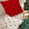 LISM Christmas Tree Pillowcases,Faux Fur Wool Throw Pillow Covers Set of 2 - 3 of 4
