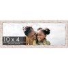 PosterPalooza | Panoramic Shabby Chic White Picture Frame - UV Acrylic, Foam Board Backing, Hanging Hardware - 2 of 4