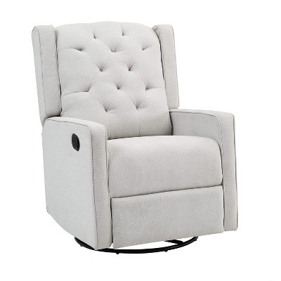 AFG Baby Furniture Ava Swivel Glider Recliner, Gray