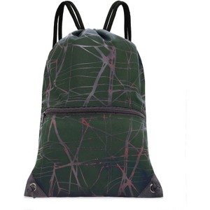 Drawstring Backpack, Lightweight Sports Gym Sack for Men & Women, Durable Cinch Snackpack for Beach - 1 of 4