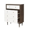 Christopher Knight Home Nystrom Mid-Century Modern 4 Drawer Dresser Walnut/White - image 3 of 4