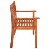 vidaXL Bench Brown and Cream Eucalyptus Wood 47.2 in Durable Bench - 4 of 4