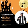 Underwraps Costumes Gangster 3 Piece Adult Men's Costume Accessory Kit | White | One Size - 3 of 3