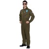 Joyfy Men Pilot Jumpsuit Halloween Costume Flight Pilot Costume for Halloween Dresss Up Party - 3 of 4