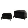 Grungis 2-Piece Faux Fur Storage Benches,Upholstered Storage Ottoman with Metal Legs and Reversible Lid,Ottoman Bench for Living Room,Bedroom - 4 of 4