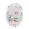 Unique Bargains Floral Print Disposable Baking Cups Greaseproof Paper Multicolor 1.97"x1.18" 100 Pcs - 3 of 4