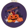 Embroidery Starter Kit, Halloween Stamped Cross Stitch Kits with Embroidery Fabric, Embroidery Hoops, Threads and Needles for Beginners - 3 of 4