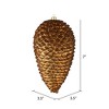 Vickerman Matte Glitter Pinecone Christmas Ornament - 2 of 3