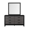 GlasFlength Decorative Wall Mirrors Beautiful Mirror Bright Mirror Airy Mirror Clean Mirror Rectangular Mirror for Bedroom, Black, 39.37"*0.98"*39.57" - 4 of 4