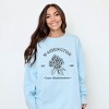 Simply Sage Market Women's  Garment Dyed Graphic Sweatshirt Embroidered Washington Coast Flower - 2 of 4