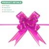 Unique Bargains Plastic Gold Edge PP Plastic Glossy Appearance Gift Wrap Satin Pull Bows 200 Count - 2 of 4