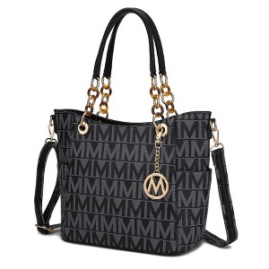 MKF Collection Kissaten Milan “M” Signature Tote Faux Leather Shoulder Bag for Women by Mia K - 1 of 4