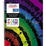 Five Star and It Gets Better Project College Ruled 1 Subject Spiral Notebook Plus Study App Tie Dye