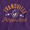 Men's University Of Evansville Purple Aces T-Shirt - 2 of 4