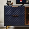 Kumasinova Chic TV Console with 4 Drawers&Tempered Glass Door for TV up to 65",Versatile Entertainment Center TV Stand for Living Room - 3 of 4