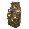 Alpine Corporation 41" Cascading Rock Mountain Water Fountain: Polyresin, Outdoor Use, 6 Basins - 2 of 4