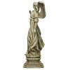 Roman 46.5" Angel on Pedestal Resin Outdoor Garden Statue Gray - 3 of 4