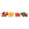 J&V TEXTILES Clear Freezer Storage Organizer Bins, Set of 4, Stackable Refrigerator Containers - 2 of 4