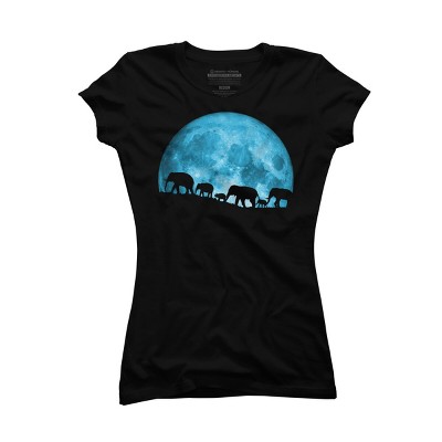 Junior's Design By Humans United Together - Elephants By Maryedenoa T-Shirt