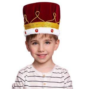 Dress Up America Red Velvet Crown - 1 of 1