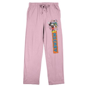 Disney Mickey Mouse Name Banner Women’s Cradle Pink Sleep Pajama Pants - 1 of 4
