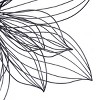 Modern Metal Floral 3D Wire Wall Decor with Crystal Embellishments Black - Olivia & May: Indoor Iron Botanical Art - 4 of 4