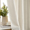 HLC.ME Easton Jacquard Slub Texture - Privacy Curtains with Back Tab Rod Pocket Window Curtains Panels, Set of 2 - 3 of 4