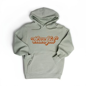 Simply Sage Market Women's Graphic Hoodie Retro Thankful - 1 of 3