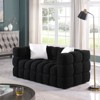 Boucle Fabric Sofa with Two Pillows, 3-Seater/2-Seater Marshmallow Sofa - ModernLuxe - image 3 of 4