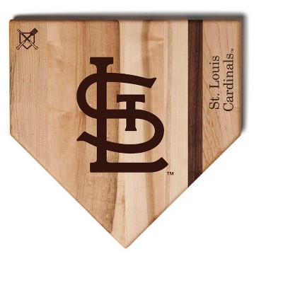 MLB 12-Inch Wooden Home Plate Cutting Board, St. Louis Cardinals