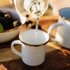 Barebones White Enamel Espresso Cup Set - Eggshell - 4 of 4