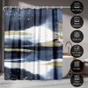 Americanflat 71" x 74" Shower Curtain, Abstract Navy Gold by Lisa Nohren - 4 of 4