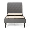 Twin Size Platform Bed with Upholstered Headboard for Bedroom - 2 of 4