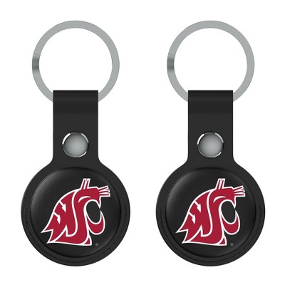 Keyscaper NCAA Pac-12 Universities Insignia Black Airtag Holder 2-Pack