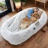 Human Dog Bed,71'' Large Fluffy Dog Bed for People and Pets,Washable Faux Fur Orthopedic Pet Bed for Napping and Relaxing - LAOTIES - 2 of 4