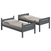 NicBex Twin Over Twin Bunk Bed with Safety Guardrail,Twin Loft Bed with Built-in Ladder,Modern Bunk Beds,Noise Reduced Bunk Beds for Bedroom - 4 of 4