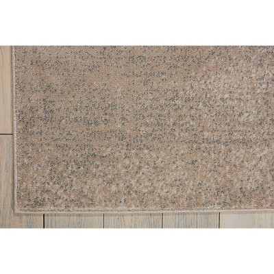 Maxell Beige Floral Carved Rectangular Area Rug 7'10" x 10'6"