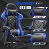 LACOO 2024 Upgraded Faux Leather Massage Gaming Chair with Footrest - 2 of 4