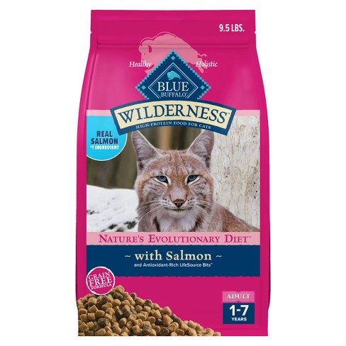 Blue Buffalo Wilderness High Protein Natural Adult Dry Cat Food With Salmon 9.5lbs Target