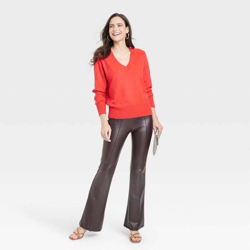 Women's Fine Gauge V-Neck Sweater - A New Day™, 4 of 11