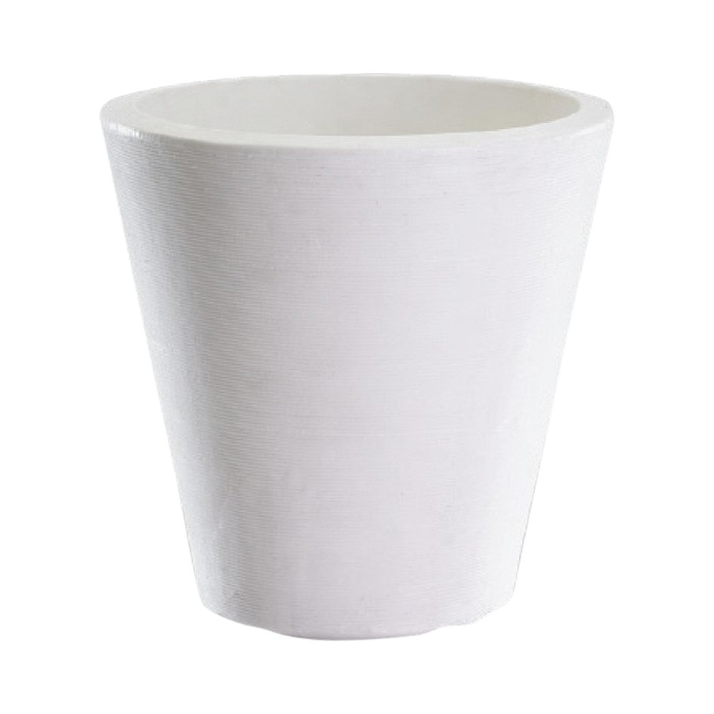 Photos - Flower Pot Crescent Garden 20" Wide Madison Plastic Planter Pots White