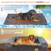 Artloge Large Grey Dog Sofa Bed Memory Foam Calming Orthopedic Pet Mattress Cushion Waterproof Bolster Dog Couch Bed with Removable Washable Cover - 4 of 4