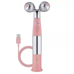 Spa Sciences Sonic Ice and Heat Roller For Face, Neck, and Decolletage Contouring Massage - USB Rechargeable