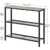 29.5" Narrow Console Table, 3-Tier Entryway Table with Shelves, for Hallway, Entrance - 3 of 4